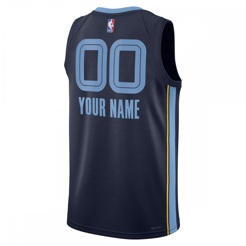 Memphis Grizzlies Unisex 2022/23 Swingman Custom Jersey Navy - Icon Edition-Pro Kit Vault | Brand New 26/27 Sports Jerseys